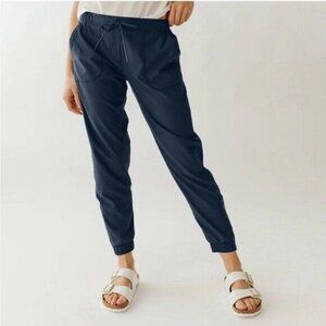 Albion Fit Petite Jet Setter Joggers- Dark Blue